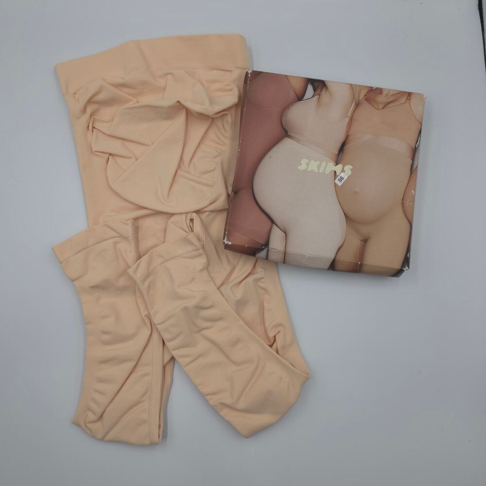 Skims Solutionwear Maternity Tights In Sand Size S/M